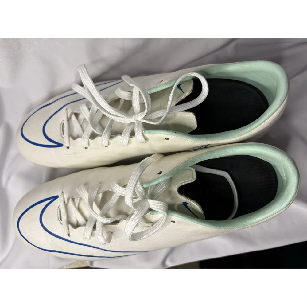Nike Mercurial Victory IV FG 2013 White Racer Blue Electric green 555613-103 Soc